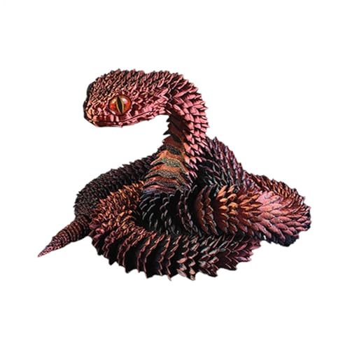 3D Printed Articulated Snake, Flexible Desktop Pet Collectible, Creative 3D Animal Model, Realistic Movable Ornament for Kids, Girls, Adults, Unique Fidget Toy and Desk Decoration, Resin 3D Printed Articulated Snake, Flexible Desktop Pet Collectible, Creative 3D Animal Model, Realistic Movable Ornament for Kids, Girls, Adults, Unique Fidget Toy and Desk Decoration, Resin von Gvblkq