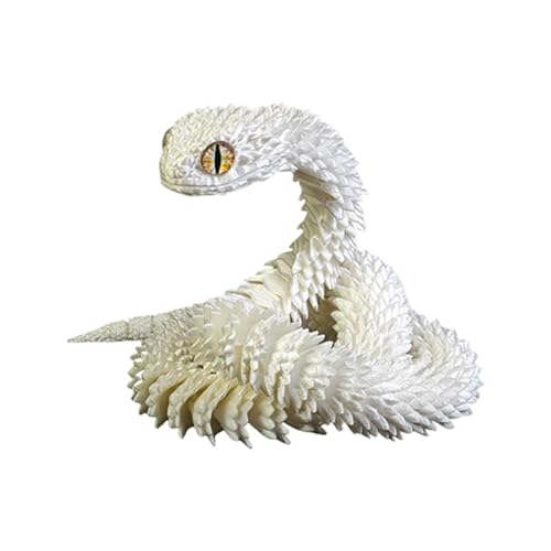 3D Printed Articulated Snake, Flexible Desktop Pet Collectible, Creative 3D Animal Model, Realistic Movable Ornament for Kids, Girls, Adults, Unique Fidget Toy and Desk Decoration, Resin 3D Printed Articulated Snake, Flexible Desktop Pet Collectible, Creative 3D Animal Model, Realistic Movable Ornament for Kids, Girls, Adults, Unique Fidget Toy and Desk Decoration, Resin von Gvblkq