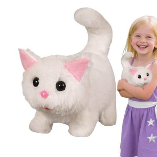 Cat Robot Toy, Interactive Cat, Plush, Abs Interactive Robotic Kitten Toy, Soft and Engaging, Plush Realistic Electronic Pet, Perfect for Boys, Girls, and, 19x11x17cm Cat Robot Toy, Interactive Cat, Plush, Abs Interactive Robotic Kitten Toy, Soft and Engaging, Plush Realistic Electronic Pet, Perfect for Boys, Girls, and, 19x11x17cm von Gvblkq