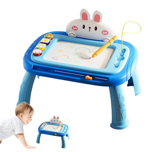 Children’s Drawing Board Cartoon Rabbit Design Kids Art Board Fine Motor Skills Toy with Detachable Table Leg Bracket for Home School Travel Outdoor Use Educational Creative Gift von Gvblkq