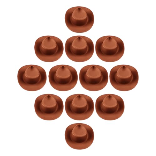Cowboyhut Cupcake Toppers, 12 PVC Mini Puppenhüte, niedliche Partydekorationen für das westliche Thema Geburtstag BREIHAUS BBQ Holiday Festival Festival Dessert und Topfschiff Cowboyhut Cupcake Toppers, 12 PVC Mini Puppenhüte, niedliche Partydekorationen für das westliche Thema Geburtstag BREIHAUS BBQ Holiday Festival Festival Dessert und Topfschiff von Gvblkq