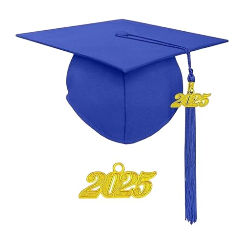 Graduation Caps, Adjustable Breathable Bachelor Hats with Year Plate, Classic Graduation Headwear, Comfortable Fit for High School and College, Perfect Photo Props, Souvenir for School Gatherings von Gvblkq
