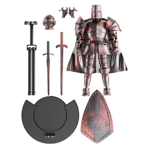 Gvblkq Action Figure Model, Multi-Jointed Medieval Knight Full Body Model, Flexible Statue Movable Figurine with 360 Degree Rotating Head for Dining Table, 5.51x5.2 inches Gvblkq Action Figure Model, Multi-Jointed Medieval Knight Full Body Model, Flexible Statue Movable Figurine with 360 Degree Rotating Head for Dining Table, 5.51x5.2 inches von Gvblkq