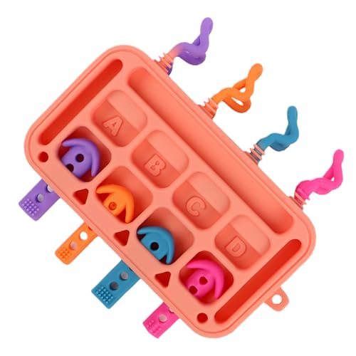 Gvblkq Activity Board Toy, Silicone Plug-In Sensory Board for Toddler, Educational Early Development Toy with Soft Textured Pieces, Sturdy Learning Game for Kids Ages 1 to 3 Years Old von Gvblkq