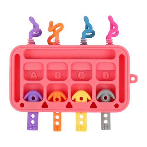 Gvblkq Activity Board Toy, Silicone Plug-In Sensory Board for Toddler, Educational Early Development Toy with Soft Textured Pieces, Sturdy Learning Game for Kids Ages 1 to 3 Years Old Gvblkq Activity Board Toy, Silicone Plug-In Sensory Board for Toddler, Educational Early Development Toy with Soft Textured Pieces, Sturdy Learning Game for Kids Ages 1 to 3 Years Old von Gvblkq