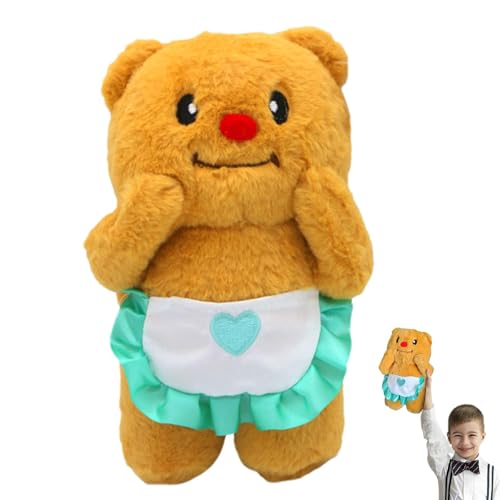 Gvblkq Bear Stuffed Pet, 10-inch Small Animal Plush Toy, Apron Bear Plush Doll Game, Multifunctional Throw Pillow, Use Durably Brown for Fans and Friends, 10.24x6.69 inches Gvblkq Bear Stuffed Pet, 10-inch Small Animal Plush Toy, Apron Bear Plush Doll Game, Multifunctional Throw Pillow, Use Durably Brown for Fans and Friends, 10.24x6.69 inches von Gvblkq