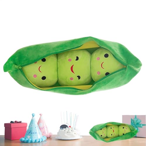 Gvblkq Cute PEA Stuffed Toys, Cute Cartoon Plant Cuddle Snuggle, Soft Comfortable Doll Figure with Face Expression for Kids Hugging, Adorable PEA Pod Design Gvblkq Cute PEA Stuffed Toys, Cute Cartoon Plant Cuddle Snuggle, Soft Comfortable Doll Figure with Face Expression for Kids Hugging, Adorable PEA Pod Design von Gvblkq