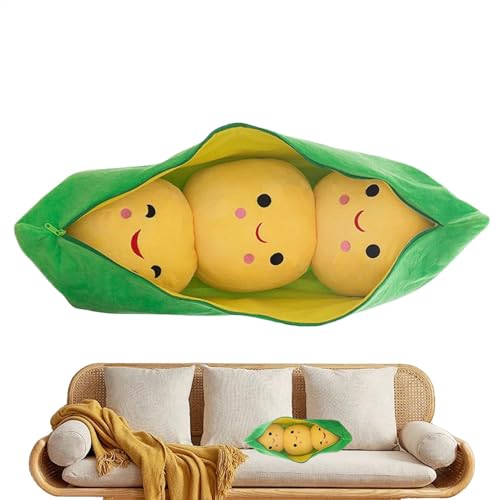 Gvblkq Cute PEA Stuffed Toys, Cute Cartoon Plant Cuddle Snuggle, Soft Comfortable Doll Figure with Face Expression for Kids Hugging, Adorable PEA Pod Design Gvblkq Cute PEA Stuffed Toys, Cute Cartoon Plant Cuddle Snuggle, Soft Comfortable Doll Figure with Face Expression for Kids Hugging, Adorable PEA Pod Design von Gvblkq