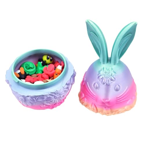 Gvblkq Easter Eggs Filled, Bunny Egg Decorative Ornaments, Empty Animal Fidget Toys, Easter Basket Stuffers, Home Desk Decor, for Kids, Holiday Celebration, 3.94x3.94x7.09in Gvblkq Easter Eggs Filled, Bunny Egg Decorative Ornaments, Empty Animal Fidget Toys, Easter Basket Stuffers, Home Desk Decor, for Kids, Holiday Celebration, 3.94x3.94x7.09in von Gvblkq