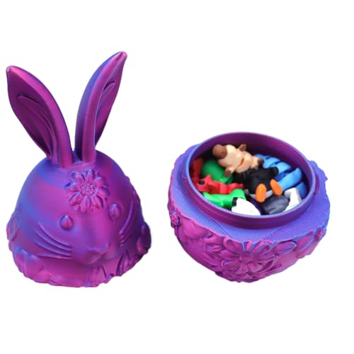 Gvblkq Easter Eggs Filled, Bunny Egg Decorative Ornaments, Empty Animal Fidget Toys, Easter Basket Stuffers, Home Desk Decor, for Kids, Holiday Celebration, 3.94x3.94x7.09in Gvblkq Easter Eggs Filled, Bunny Egg Decorative Ornaments, Empty Animal Fidget Toys, Easter Basket Stuffers, Home Desk Decor, for Kids, Holiday Celebration, 3.94x3.94x7.09in von Gvblkq
