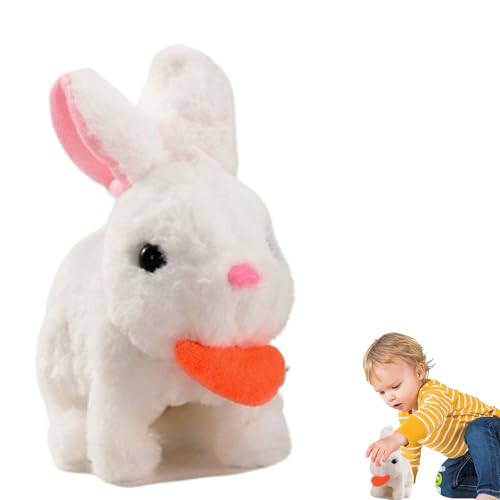 Gvblkq Hopping Bunny Toy, Colorful Electronic Plush, Plush Material, Funny Moving Animal Doll, Interactive Easter for Kids &, 17x10x17cm, Adorable Design Gvblkq Hopping Bunny Toy, Colorful Electronic Plush, Plush Material, Funny Moving Animal Doll, Interactive Easter for Kids &, 17x10x17cm, Adorable Design von Gvblkq