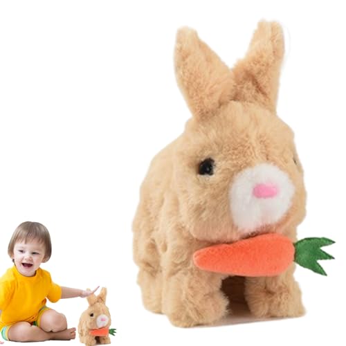 Gvblkq Hopping Bunny Toy, Colorful Electronic Plush, Plush Material, Funny Moving Animal Doll, Interactive Easter for Kids &, 17x10x17cm, Adorable Design Gvblkq Hopping Bunny Toy, Colorful Electronic Plush, Plush Material, Funny Moving Animal Doll, Interactive Easter for Kids &, 17x10x17cm, Adorable Design von Gvblkq