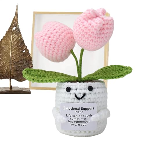 Gvblkq Inspirational Support Plant, Lightweight Knitted Doll, Crochet Positive Inspirational Flower Doll, Handmade Comfort Toy for Men and Women, Creative Present 13cm/5.12 inches Gvblkq Inspirational Support Plant, Lightweight Knitted Doll, Crochet Positive Inspirational Flower Doll, Handmade Comfort Toy for Men and Women, Creative Present 13cm/5.12 inches von Gvblkq