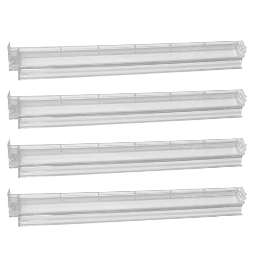 Gvblkq Mahjong Racks with Pushers, Mahjong Tile Holder Set, 4-Piece Acrylic Mah Jongg Tile Organizer, Sleek Board Game Accessory for Smooth Play and Party Fun, 170g per Piece von Gvblkq