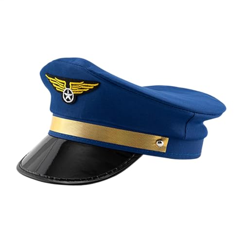 Gvblkq Pilot Kapitän Hut Verstellbare Marine Fluggesellschaft Cap Cosplay Kostüm Zubehör Klassischer Hut für Männer Frauen Halloween Dress Up Party 55.0-60.0 cm Verstellbarer Stil Gvblkq Pilot Kapitän Hut Verstellbare Marine Fluggesellschaft Cap Cosplay Kostüm Zubehör Klassischer Hut für Männer Frauen Halloween Dress Up Party 55.0-60.0 cm Verstellbarer Stil von Gvblkq