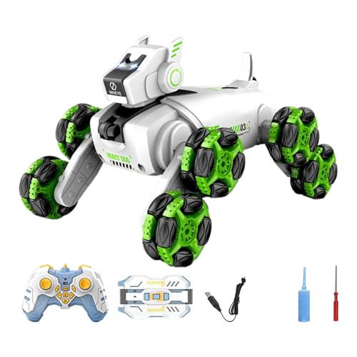 Gvblkq Robotic Dog, Portable 8WD Smart Robot Puppy, Interactive Electronic Pet, RC Climbing Robot Dog Toy, Remote-Controlled Animal Companion, Fun & Educational Gift for Kids & Adults von Gvblkq