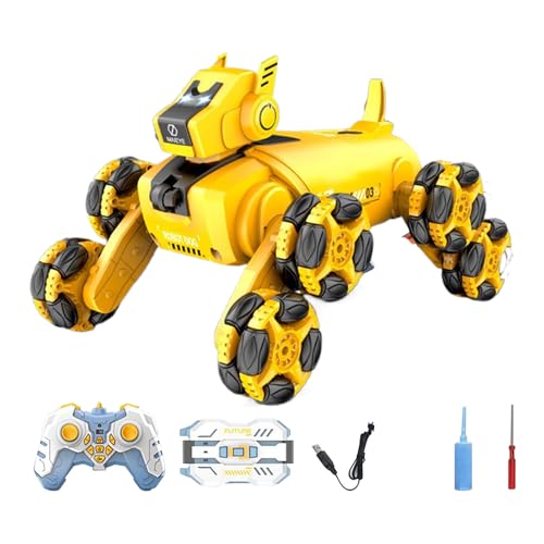 Gvblkq Robotic Dog, Portable 8WD Smart Robot Puppy, Interactive Electronic Pet, RC Climbing Robot Dog Toy, Remote-Controlled Animal Companion, Fun & Educational Gift for Kids & Adults von Gvblkq