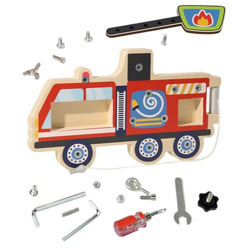 Gvblkq Screwdriver Board Set, Wooden Assemble Screw Board, Educational Puzzle Toy, Carefully Polished Design, (Size), Ideal for Park, School, Kindergarten, Outdoor Activities, Home Use. von Gvblkq