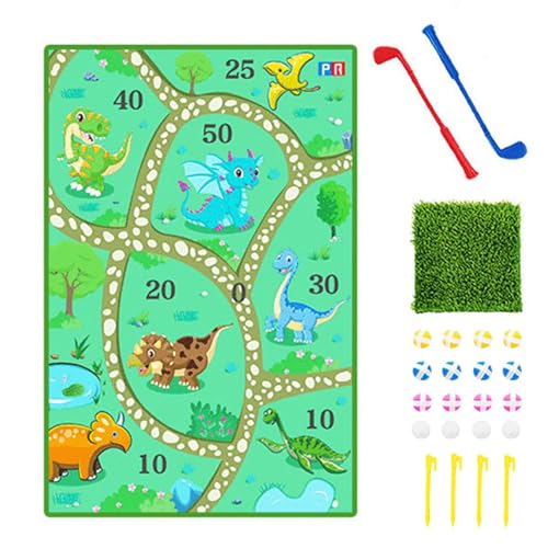 Gvblkq Toys for Kids, Interactive Putting Toy Set for 3+ Years Old, Indoor & Outdoor Sports Toy, Includes 2 Clubs, 16 Sticky Balls, 4 Spikes, 1 Grass Mat Gvblkq Toys for Kids, Interactive Putting Toy Set for 3+ Years Old, Indoor & Outdoor Sports Toy, Includes 2 Clubs, 16 Sticky Balls, 4 Spikes, 1 Grass Mat von Gvblkq