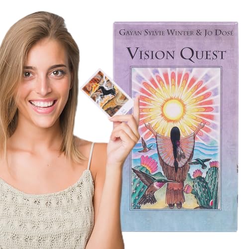 Gvblkq Vision Oracle Tarot-Deck zum Schicksals-Lesen, Standard-78-Kartenset in Englisch, intuitive Symbolkarten für Freunde Versammlungen, spirituelle Reflexion, Wahrsagungsspiel, Selbstentdeckung Gvblkq Vision Oracle Tarot-Deck zum Schicksals-Lesen, Standard-78-Kartenset in Englisch, intuitive Symbolkarten für Freunde Versammlungen, spirituelle Reflexion, Wahrsagungsspiel, Selbstentdeckung von Gvblkq