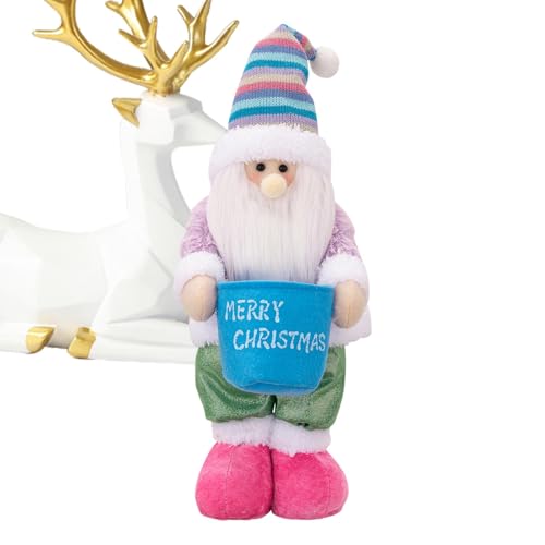 Gvblkq Weihnachtspuppen, Tisch-Plüschfiguren, Weihnachts-Plüschpuppe, traditionelle Weihnachtsdekoration, Weihnachtsfigur, alter Mann, Plüschfigur, Feiertagstischdekoration, Weihnachtsdekor-Figuren, von Gvblkq