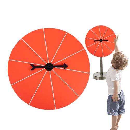 Gvblkq Wheel Raffle, 10 Slot Tabletop Rotating Prize Wheel, ABS Carnival Game Spinner Toy with Editable Sections for Men Women, Smooth Durable Spin, Portable Design for Events Parties, 40cm von Gvblkq
