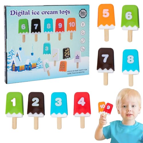 Ice Cream Counting Toy, Preschool Learning Activities, Educational Toys Fine Motor Skills, Interactive Learning Tool, Perfect for Boys and Girls, 11.42x9.06x1.02 in Ice Cream Counting Toy, Preschool Learning Activities, Educational Toys Fine Motor Skills, Interactive Learning Tool, Perfect for Boys and Girls, 11.42x9.06x1.02 in von Gvblkq