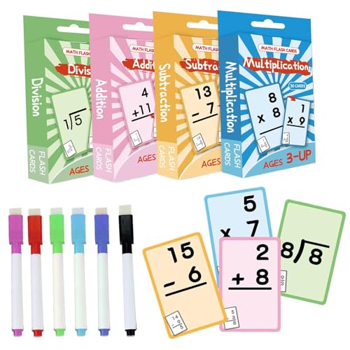 Math Multiplication Flash Cards, Educational Card, 2.99x4.61 Inches Flashcard Multiplication and Division, Colorful Learning Set for Classroom Use Math Multiplication Flash Cards, Educational Card, 2.99x4.61 Inches Flashcard Multiplication and Division, Colorful Learning Set for Classroom Use von Gvblkq