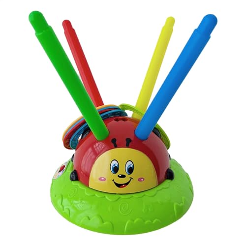 Musical Jump and Toss, 2 in 1 Ladybug Interactive Toy, Fun Kids Party Game for Indoor and Outdoor Play, Exciting Summer Activity for Toddler Boys Girls, 9.45 x 9.45 x 4.72 inches von Gvblkq