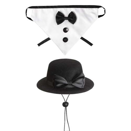 Porch Geese Clothing, 40g Formal Geese Decoration Set, Cloth Waterfowl Gentleman Sculpture Hats Bow Ties Scarf For Courtyard Large 23 Inches High, 23.62x6.3x0.12 inches von Gvblkq