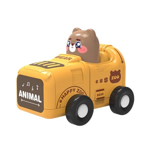 Press and Go Car Toys, Car Inertia Toy Vehicles, Cartoon Animal Racing Cars, Friction Vehicle Toys, Fun Learning Play for Boys Girls Ages 1 to 3, 3.54 x 2.76 x 2.95 inches von Gvblkq