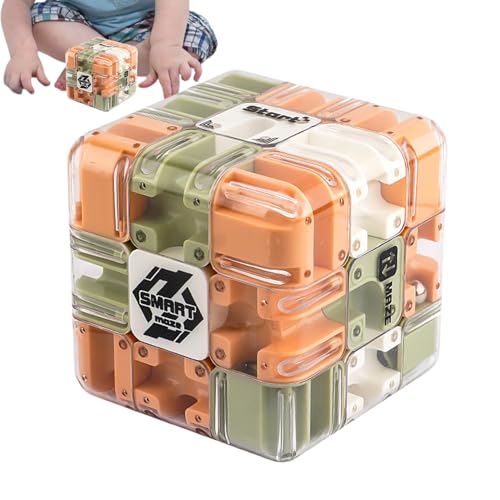 Sensorisches Labyrinth Würfel - Puzzlespiel für Mädchen Geburtstag | Interaktiver 3D -Gehirnteaser mit Fähigkeiten aufbauen Spiel, kleines Handspielzeug, Partyvorbevorzugung Unterhaltung für T von Gvblkq