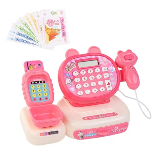 Toy Cash Register for Kids, Supermarket Pretend Set, Interactive Scanner with Cash and Calculator, Fun Learning Toy with Money, Engaging Lights and Sound Effects Toy Cash Register for Kids, Supermarket Pretend Set, Interactive Scanner with Cash and Calculator, Fun Learning Toy with Money, Engaging Lights and Sound Effects von Gvblkq