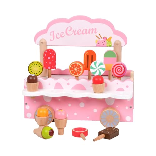 Wooden Ice Cream Toys for Kids, Role-Playing Toy Set, Educational Ice Cream Shop Playset, Pretend Play Toys for 3-8 Year Old Girls and Boys, Fun and Creative Imagination Toy Set for Little Entrepreneu Wooden Ice Cream Toys for Kids, Role-Playing Toy Set, Educational Ice Cream Shop Playset, Pretend Play Toys for 3-8 Year Old Girls and Boys, Fun and Creative Imagination Toy Set for Little Entrepreneu von Gvblkq