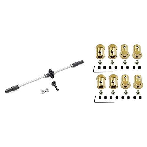 Gvvsjgdbis 1 Set 5 mm bis 12 mm Messing-Kombinator-Radnabe, Sechskant-Adapter und 1 x Getriebe-Brücke, Achse, Getriebe-Lenkbecher-Set Gvvsjgdbis 1 Set 5 mm bis 12 mm Messing-Kombinator-Radnabe, Sechskant-Adapter und 1 x Getriebe-Brücke, Achse, Getriebe-Lenkbecher-Set von Gvvsjgdbis