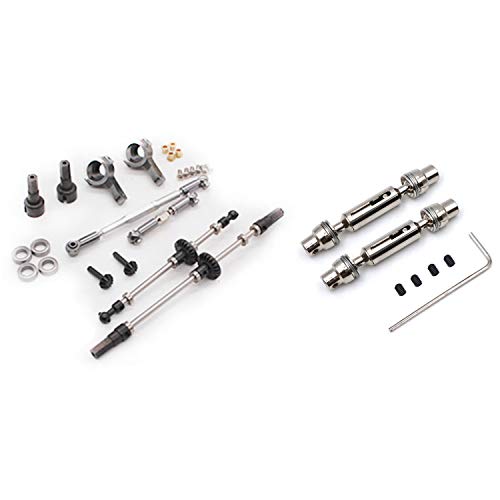 Gvvsjgdbis 1 Set RC Auto Ersatzteile Metall Vorne Hinten Antriebswelle & 1 Set Metall Vorne Hinterachse Lenkstange Servo Zugstange Gvvsjgdbis 1 Set RC Auto Ersatzteile Metall Vorne Hinten Antriebswelle & 1 Set Metall Vorne Hinterachse Lenkstange Servo Zugstange von Gvvsjgdbis