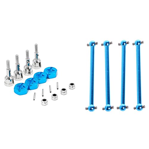 Gvvsjgdbis 2 Set RC Car Upgrade Teile für: 1 Satz Radumbau-Set Achse & 1 Satz F/R Metall Dogbone A959-07 von Gvvsjgdbis