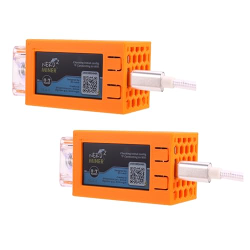 Gvvsjgdbis 2PCS Nerdminer V2 Pro Miner 78KH/S Mini BTC Solo Lottery Miner mit Leuchtendem Lüfter Bitcoin-Lotterie-Mining-Miner von Gvvsjgdbis