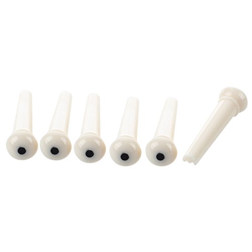 Gvvsjgdbis 6 Acoustic Gitarre Brucke Pins schwarz dot Inlay von Gvvsjgdbis