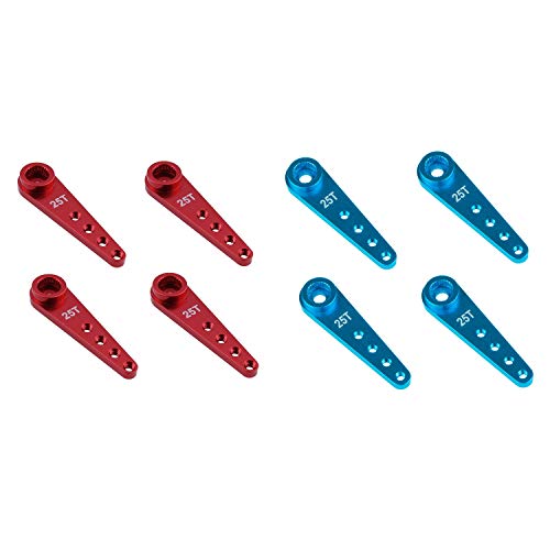Gvvsjgdbis 8 Stück 37 mm 25T Metallverlängerung, Servoarm-Hupe für ferngesteuerte Auto-Crawler-Teile, Rot und Blau Gvvsjgdbis 8 Stück 37 mm 25T Metallverlängerung, Servoarm-Hupe für ferngesteuerte Auto-Crawler-Teile, Rot und Blau von Gvvsjgdbis