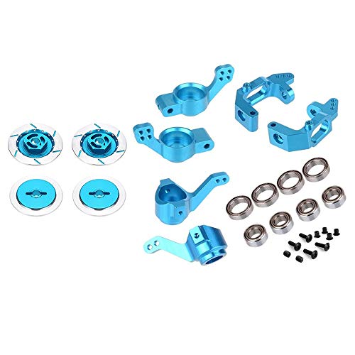 Gvvsjgdbis Bremsscheiben aus Aluminiumlegierung für RC 1/10 Auto Fly Fish Truck 94123 Blau & 1 Set Lenknabenhalterungs-Set, Blau, 4 Stück Gvvsjgdbis Bremsscheiben aus Aluminiumlegierung für RC 1/10 Auto Fly Fish Truck 94123 Blau & 1 Set Lenknabenhalterungs-Set, Blau, 4 Stück von Gvvsjgdbis