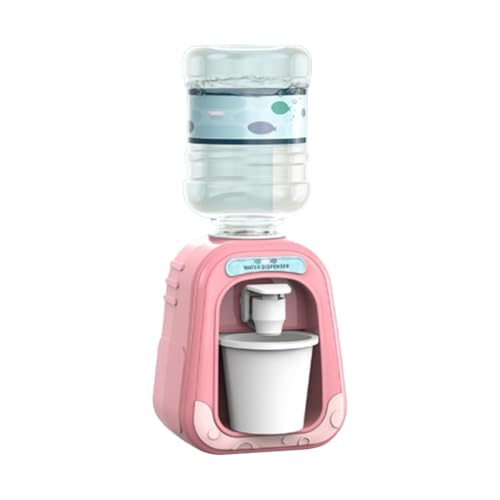 Gvvsjgdbis Mini-Wasserspender für Kinder, Geschenk für Kinder, Süßer Trinkbrunnen für Kaltes und Warmes Wasser, Saft, Simulation, Cartoon-Küchenspielzeug von Gvvsjgdbis