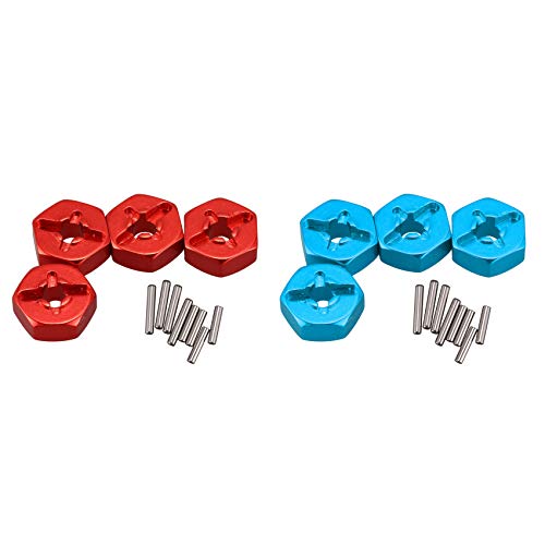 Gvvsjgdbis Radnaben-Sechskant-Adapter, Aluminiumlegierung, 12 mm, Upgrades für 144001 1/14 RC Auto-Ersatzteile, Rot und Blau, 2 Stück Gvvsjgdbis Radnaben-Sechskant-Adapter, Aluminiumlegierung, 12 mm, Upgrades für 144001 1/14 RC Auto-Ersatzteile, Rot und Blau, 2 Stück von Gvvsjgdbis