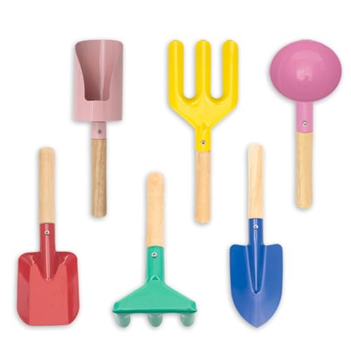 Gvvsjgdbis Strandspielzeug für Kinder, 6-Teiliges Set Gartengeräte für Kinder Sandspielzeug-Set, Gartengeräte Aus Metall, Strandschaufel Gvvsjgdbis Strandspielzeug für Kinder, 6-Teiliges Set Gartengeräte für Kinder Sandspielzeug-Set, Gartengeräte Aus Metall, Strandschaufel von Gvvsjgdbis