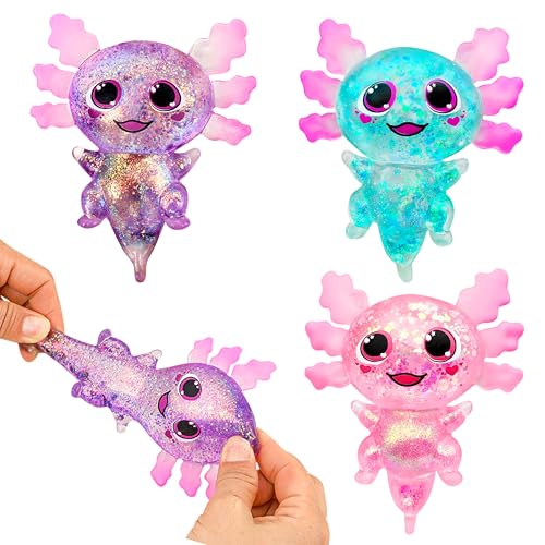GwaOery Axolotl Spielzeug Stress Axolotl Spielzeug für Kinder und Erwachsene Squeeze Ball Fidget Toy für ADHS, Squishy Ultraweiches Stress Relief Spielzeug Partytüten Füllstoff Stressabbau Spielzeug von GwaOery