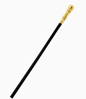 Gwezmxs Gehstock Fasching, Zepter Kostüm Accessoire für Karneval, Cosplay, Halloween, Golden - 84cm von Gwezmxs