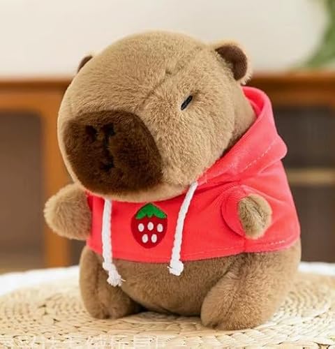 Gwezmxs Capybara Plush - Red Hoodie von Gwezmxs
