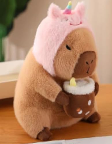 Gwezmxs Capybara Plush with Pink Hat Gwezmxs Capybara Plush with Pink Hat von Gwezmxs