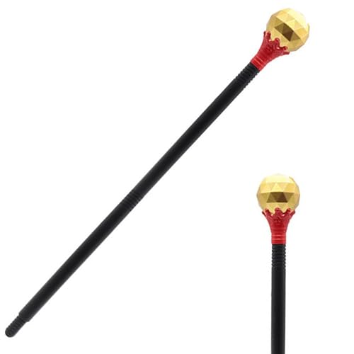 Gwezmxs Gehstock Fasching, Zepter Kostüm Accessoire für Karneval, Mottoparty, Cosplay, Halloween - GXD214-G Gwezmxs Gehstock Fasching, Zepter Kostüm Accessoire für Karneval, Mottoparty, Cosplay, Halloween - GXD214-G von Gwezmxs