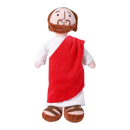 Gwezmxs Jesus Kuscheltier Figur, Religiöse Christliche Plush für Heim Party Dekor, Ostern, Katholische Weihnachts (Rot) Gwezmxs Jesus Kuscheltier Figur, Religiöse Christliche Plush für Heim Party Dekor, Ostern, Katholische Weihnachts (Rot) von Gwezmxs